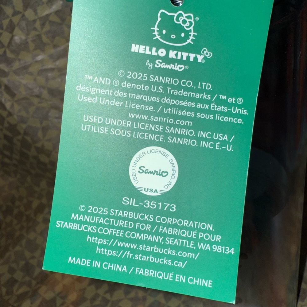 Starbucks Green Hello Kitty Tumbler with Straw - Picture 5 of 6